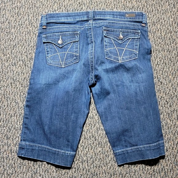 EUC Kut from the Kloth Natalie Bermuda Denim Shorts Size 8 - Picture 12 of 16